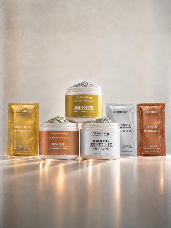 CB Clay Mask Family of Jars and Sachets
