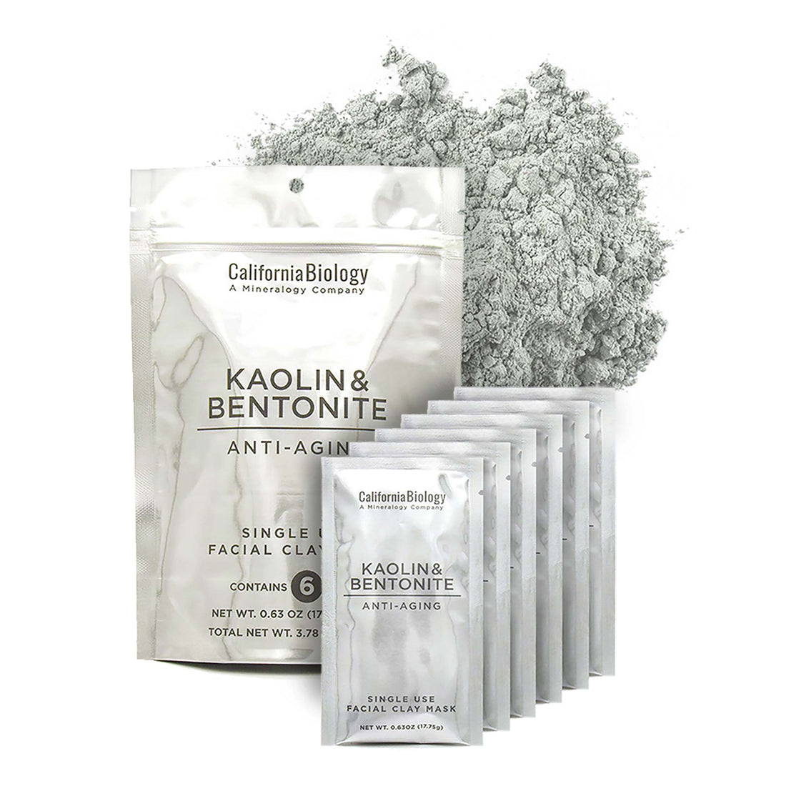 Kaolin &amp; Bentonite Skin-Renewing Facial Clay Single Sachets