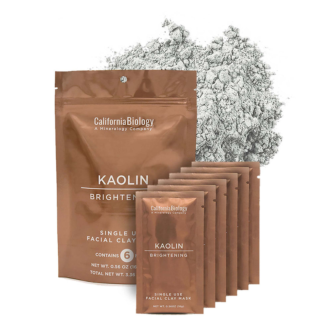 Kaolin Brightening Facial Clay Mask Single Sachets